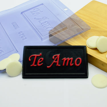 Forma De Chocolate - Forma Acetato Simples - Tablete Te Amo - BWB9793